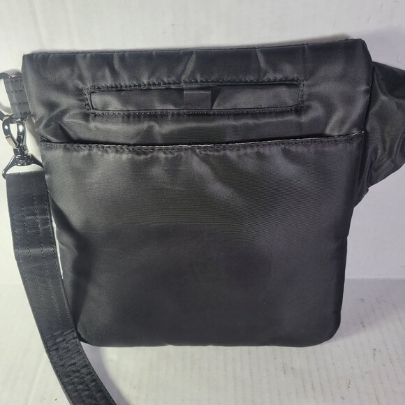 Lug Skipper Black Quilted Multiple Compartment Crossbody Bag - Picture 4 of 9